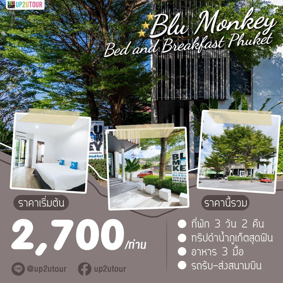 Blu Monkey Bed & Breakfast ราคาเริ่มต้นที่ 2,700 บาท/ท่าน